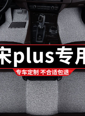 丝圈汽车脚垫2025款25适用dmi比亚迪plusev宋plus专用plusdmi车ev