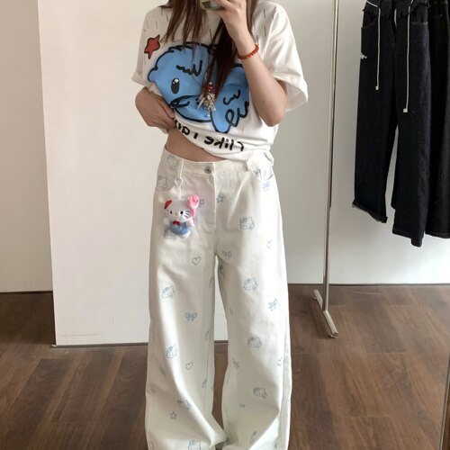 AMER休闲裤星星格子拼