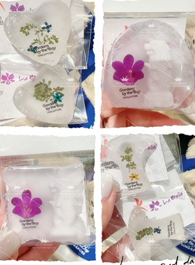 现货新加坡滨海湾花园手信纪念品旅游干花胡姬花标本冰箱贴磁铁