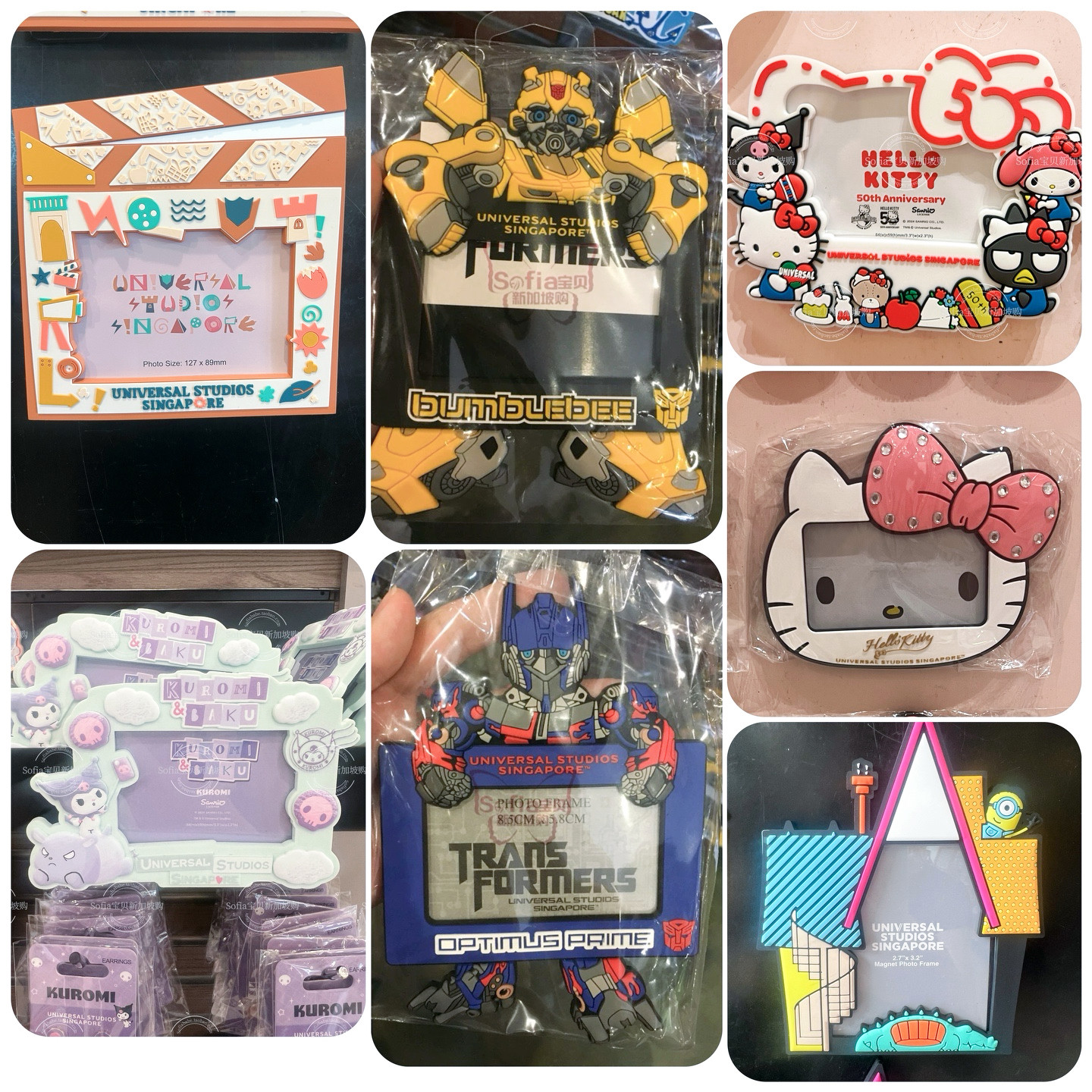 现货新加坡环球影城采购纪念品旅游手信相框冰箱贴磁铁多款