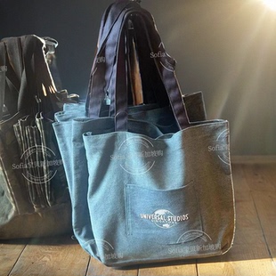 现货新加坡环球影城旅游纪念品手信帆布包休闲包手提随身袋侧背包