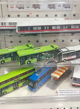 现货新加坡本土旅游纪念品手信地铁站MRT/巴士公交BUS小模型摆件