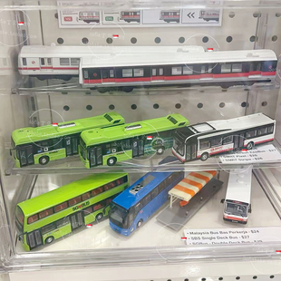 现货新加坡本土旅游纪念品手信地铁站MRT/巴士公交BUS小模型摆件