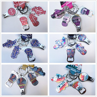 新加坡本土旅游纪念品手信礼品钥匙扣四件套装酒起子指甲剪鱼尾狮