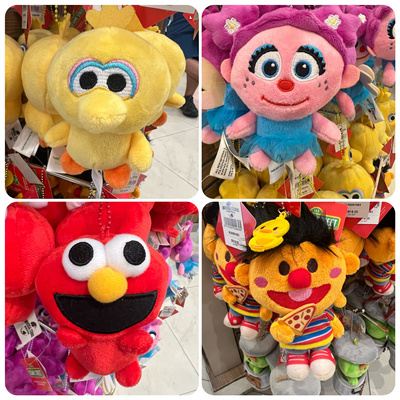 新加坡环球影城芝麻街公仔挂饰