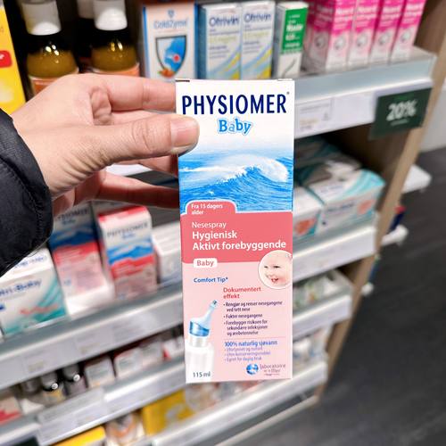 新店特价Physiomer菲丝摩尔婴幼儿海盐水鼻腔喷雾儿童洗鼻115ml