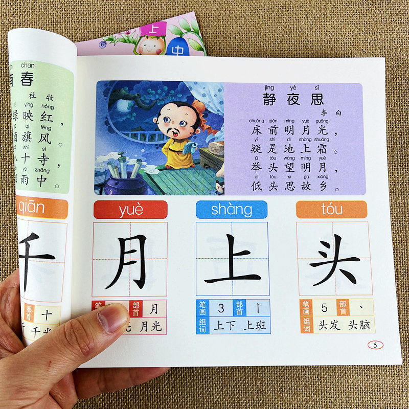 学前班认字书大全幼小衔接幼儿阅读与识字书简单汉字幼升小入学必备