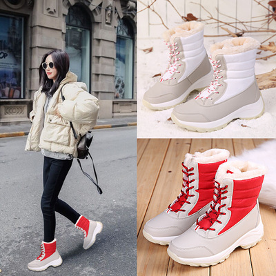 Women Boots Lightweight Ankle Boots Platform Shoes