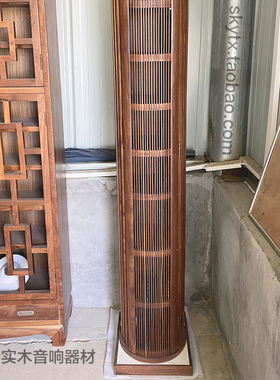 WCD100黑桃木CD柱吸音fihi架CD扩散柜唱片陈列收藏碟片柜发烧推荐