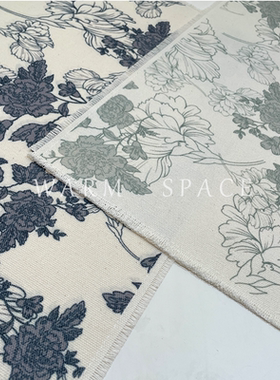 高颜值花裳棉麻餐厅桌垫餐桌垫防水隔热装饰垫餐盘垫防污咖啡垫