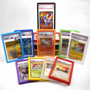 PSA35PT评级卡保护壳硅胶保护套宝可梦游戏王球星卡包围防摔防刮