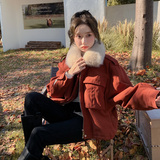 现货有买家秀加绒加厚派克服女1996-P185-K268，女装棉衣/棉服，2C007