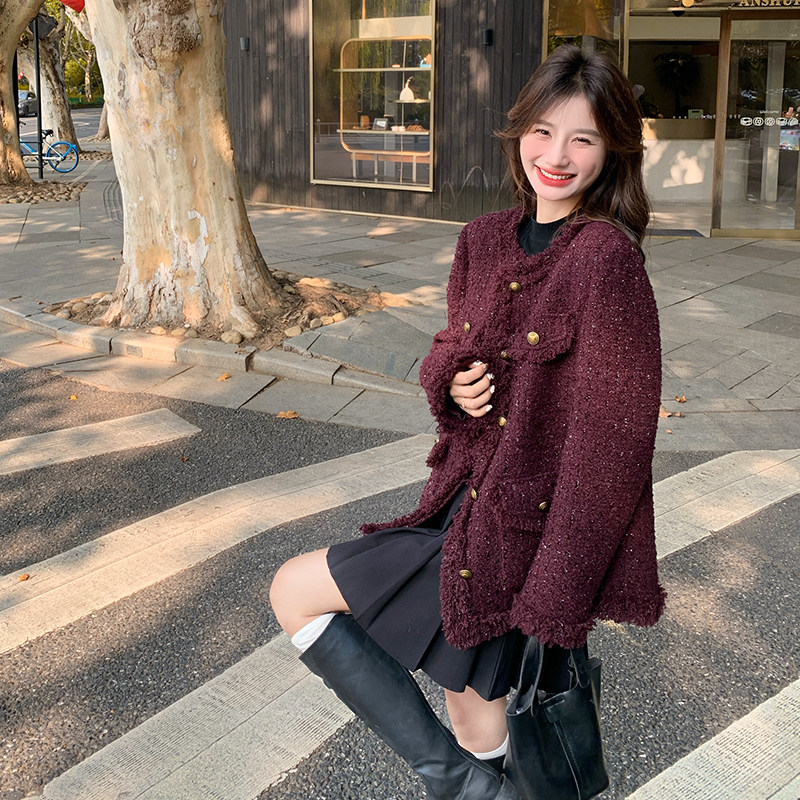 现货2025冬季新款小香风夹棉外套823-P175-K258,女装短外套,2C007