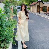 现货有买家秀新中式盘扣改良旗袍连衣裙女2360-P115-K168，女装连衣裙，2C007