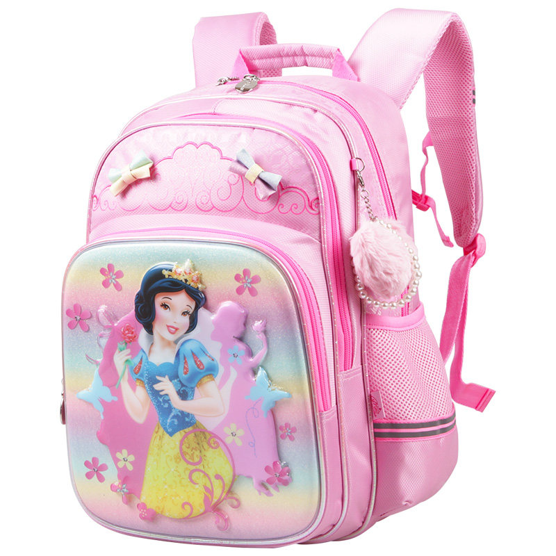 迪士尼公主小学生书包2-4年级儿童双肩卡通书包开学礼物