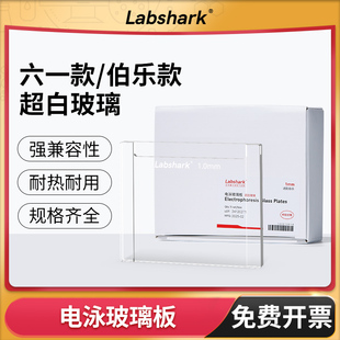 Labshark电泳短玻璃板伯乐款六一款层析板薄层板垂直槽WB蛋白制胶