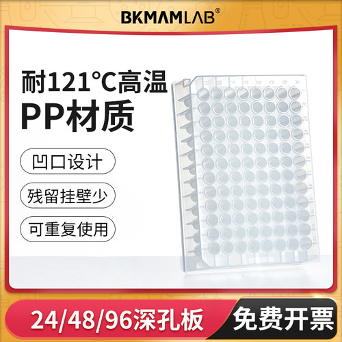 BKMAMLAB96孔板深孔板/硅胶盖