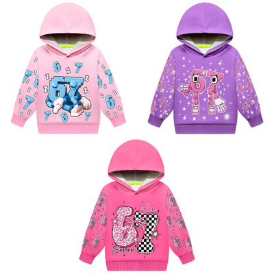 新款Steal a Brainrot六七儿童春秋薄款连帽卫衣女童休闲可爱上衣