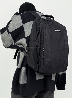 2026新款原创防水双肩包男大容量学生书包电脑包旅行上班通勤背包