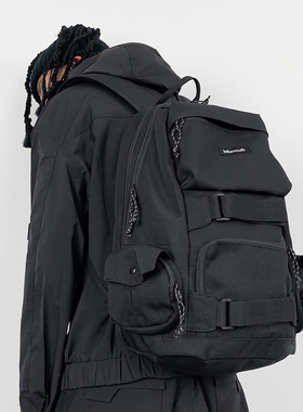 潮牌双肩包男大容量旅行电脑背包女日系街头初中生高中大学生书包