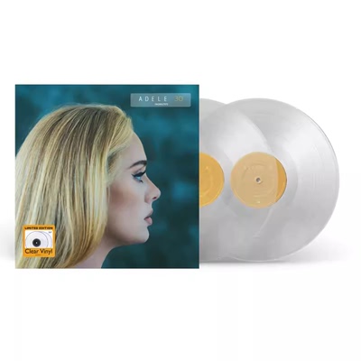 全新正版阿黛尔ADELE 30欧美流行LP黑胶留声机唱片2LP（透明胶）