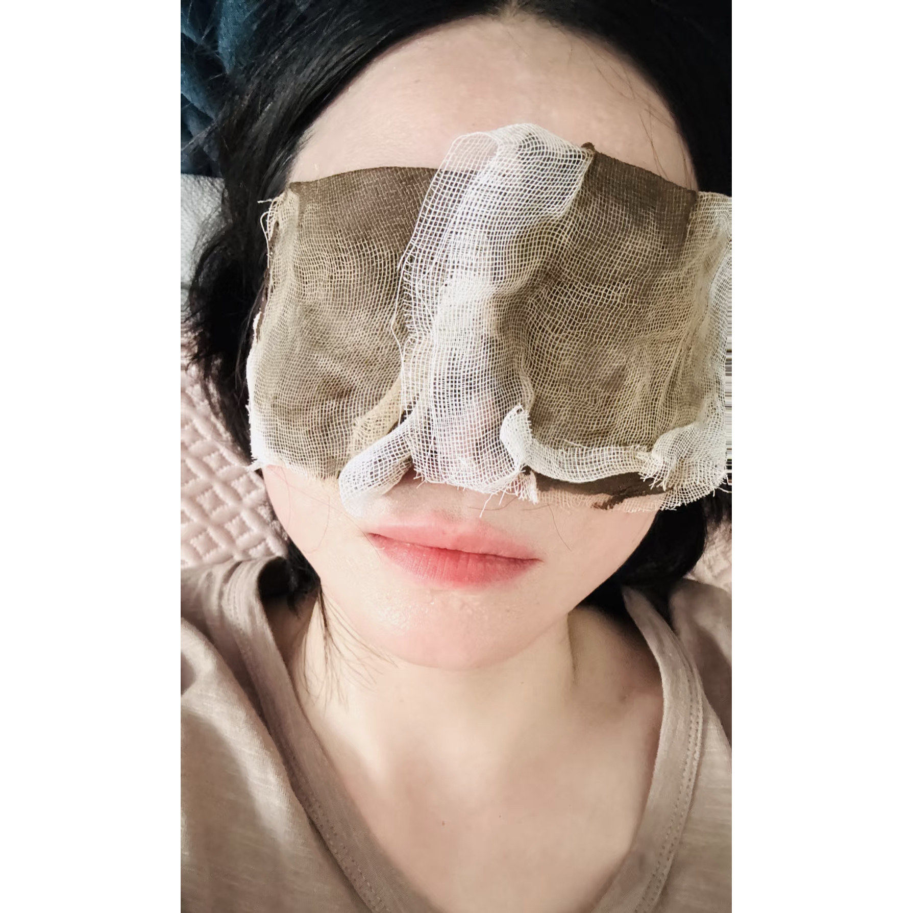 眼罩眼膜视模糊模糊弱视儿童青少年学生学习网课熬夜干疲劳恢覆眼