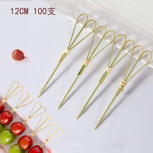 水果签打结剪刀签草莓糖葫芦竹签