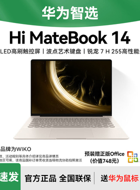 【新品锐龙】 WIKO华为智选Hi MateBook 14 锐龙200系列轻薄笔记本电脑H255官方旗舰店官网高配置2025年新款