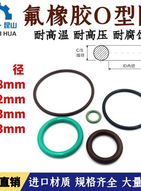 PAEKER派克标准氟胶o型圈1.78/2.62/3.53/5.33氟橡胶o形圈O-ring