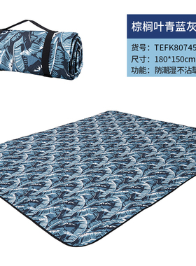 探路者防潮地垫春夏新款户外野餐露营加厚防水聚餐垫TEFK80745