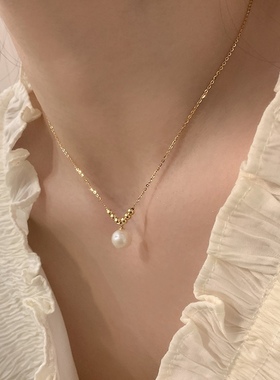 高级感复古项链女锁骨链ins小众设计仙气质百搭日常通勤森系清新