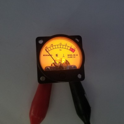 电平表胆机功放表头带背光仪表