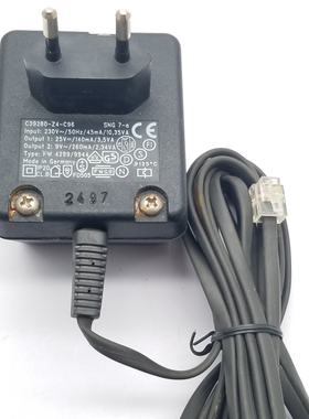 德国进口开关电源适配器 输出DC25V 140mA和AC9V 260mA RJ11插头