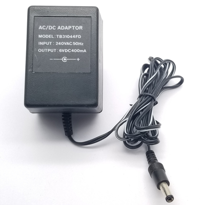 开关电源适配器 输出DC6V 400mA 接口是5.5*2.5mm英规三插头 火牛