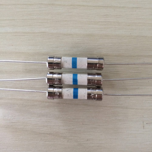 BUSS进口 陶瓷色环保险丝 T6.3AH250V 铜脚 慢熔断 蓝 5x20mm