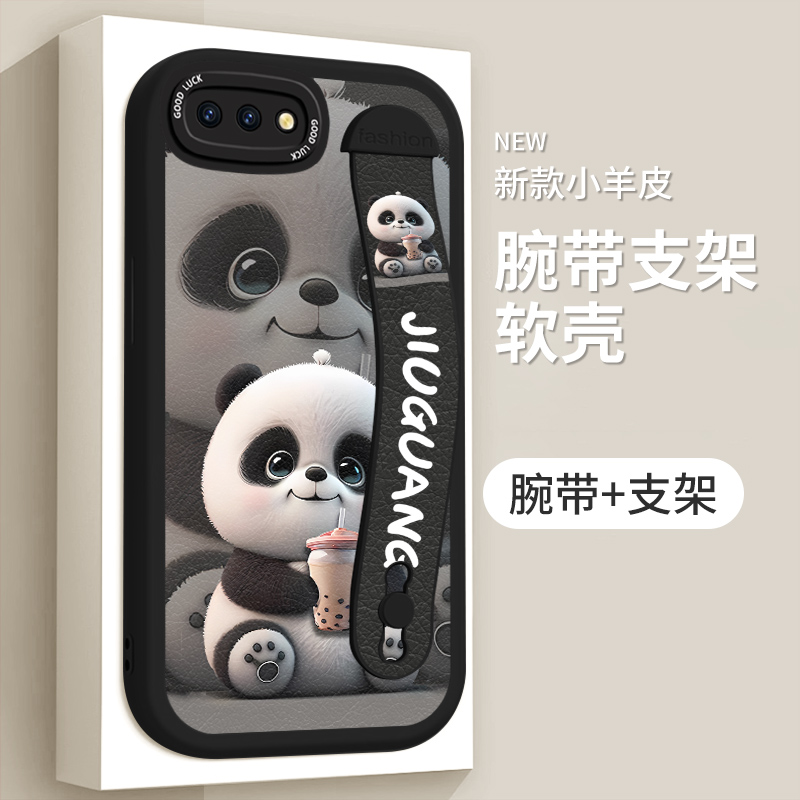 适用OPPOR11手机壳opopr11st个性支架oppor11s全包m超薄opr9s腕带小羊皮r9sm女OPPOR9S简约oppor9sm防摔时尚