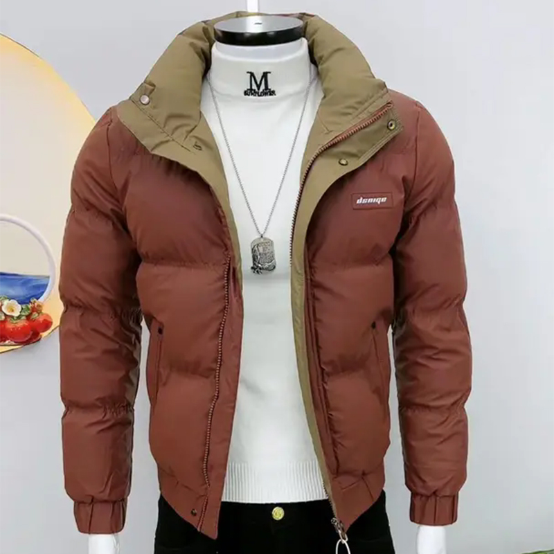 加厚冬季时尚男士棉衣修身保暖