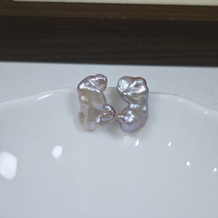 特价-不-退-换-11x18mm个性巴洛克珍珠耳钉