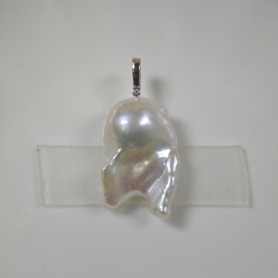 不 通体925银小万能扣 退 18x27mm巴洛克珍珠吊坠 换 特价