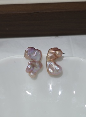 10x17mm炫彩蝴蝶耳钉
