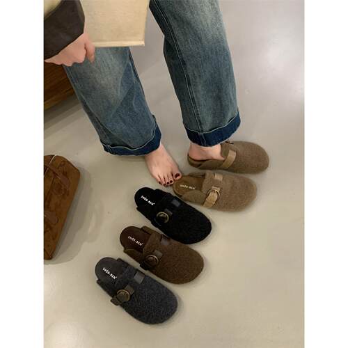 SHOE-REN毛毛勃肯鞋女秋