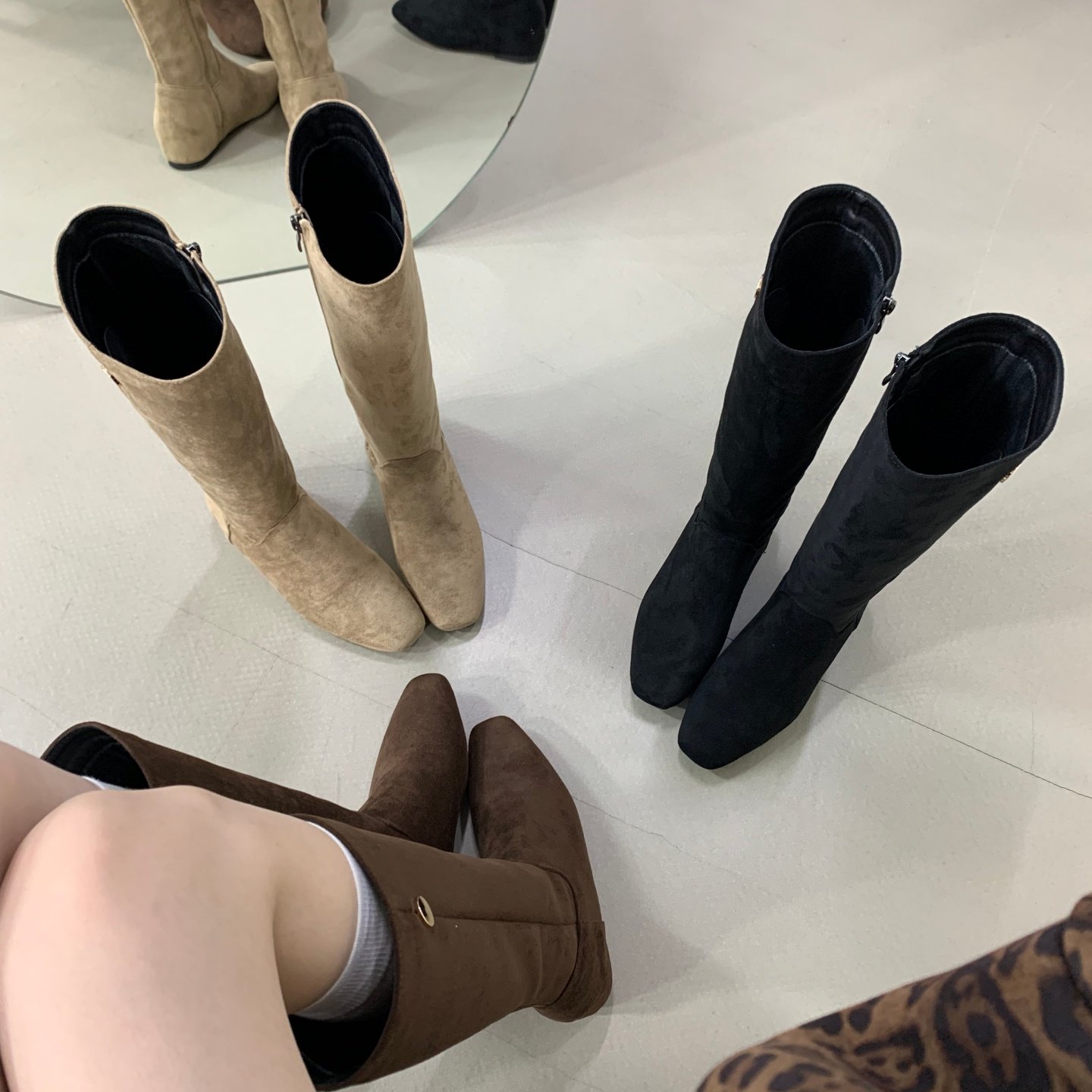 ALILOVERS欧美风绒面高