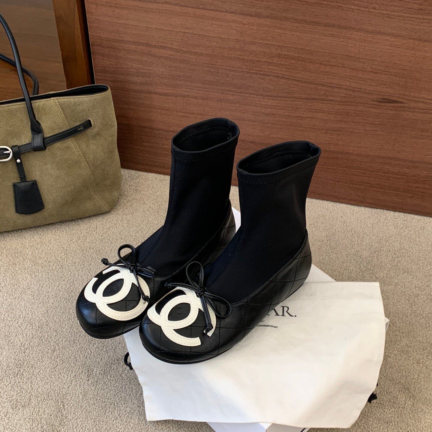 SHOE-REN韩版蝴蝶结瘦瘦