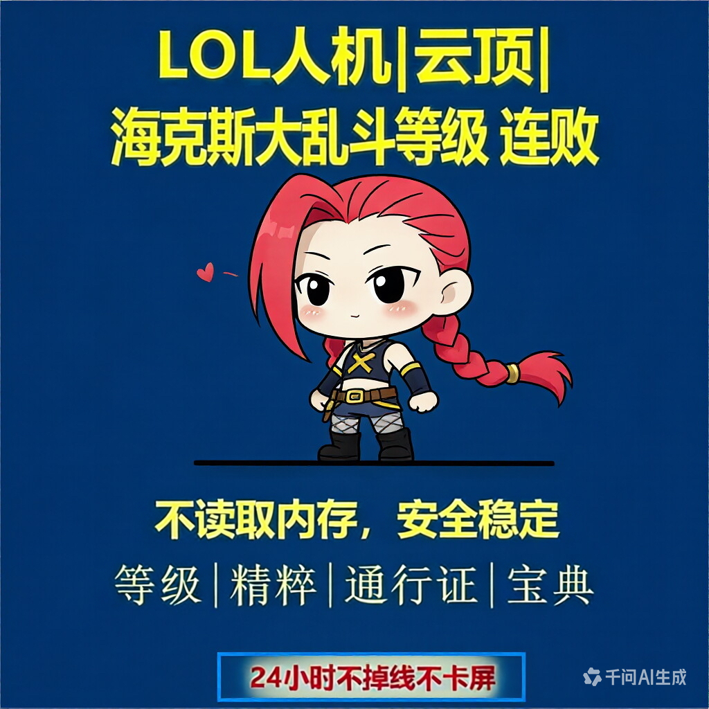 英雄联盟海克斯大乱斗lol自动升级按键精灵海克斯通行证