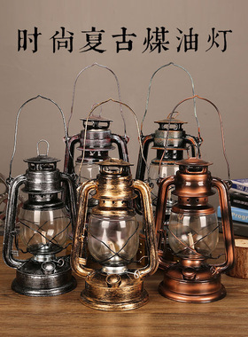 老式民国煤油灯古董走马灯道具