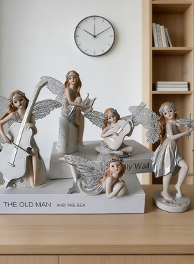 音乐精灵乐器天使女孩客厅摆件