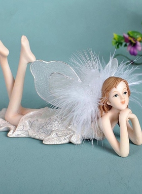 欧式天使花仙子客厅装饰摆件雕塑