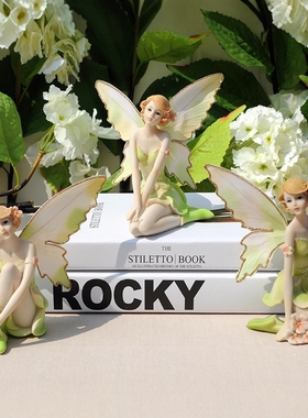 欧式花仙子女孩天使客厅装饰摆件