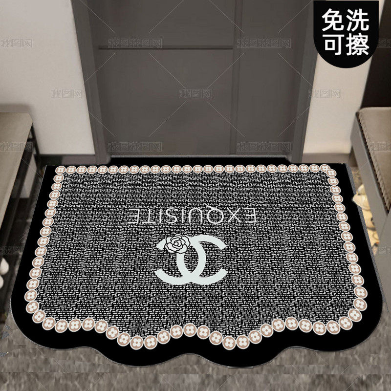 高级感小香风免洗可擦皮革家用入户地垫进门垫大门口玄关防滑脚垫,居家布艺,入户地垫,淘宝优惠券,粉丝福利购,淘宝优惠卷