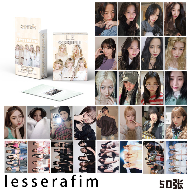 thumbnail for LESSERAFIM laser small card Jin Caiyuan Xu Yunzhen Nakamura Kazuha peripheral small card LOMO card
